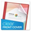 Oxford Clear Front Report Cover 8-1/2 x 11", Red, Pk25 55811